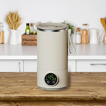 4 In 1 Automatic Milk Frother And Steamers With Temperature Control For Lattes Macchiato Stainless Steel