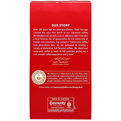 Community Coffee Dark Roast Ground Coffee, 16 oz Bag (Pack of 2)