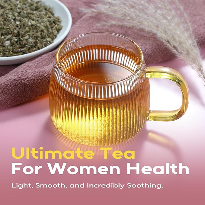 FullChea - Raspberry Leaf Tea Bag, 100 Count - Natural Pregnancy Tea for Women's Wellness, Menstrual Cycle & Uterine Health - Pure Red Raspberry Leaves - Non-GMO - Caffeine-free