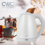Load image into Gallery viewer, COOK WITH COLOR Electric Kettle - Rapid Boil, Sleek Design, and Safety Features - Great for Quick and Easy, Stainless Steel Crème, 1.7 Liters