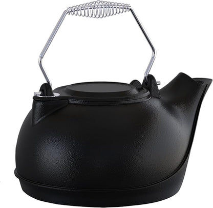 Fire Beauty Humidifying Iron Kettle，Stove Humidifier，Wood Stove Kettle，Cast Iron，Chrome handle