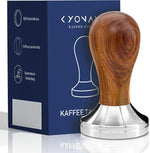 Load image into Gallery viewer, KYONANO Espresso Coffee Tamper 51mm - Espresso Press Tamper- Espresso Hand Tamper with Stainless Steel Base and Scented Rosewood Handle - Compatible with 51mm Delonghi Bottomless Portafilter