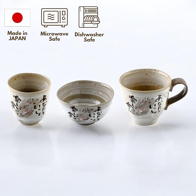 Cat Mug Set of 2, Japanese Handmade Ceramic Coffee Mug, Japanese Tea Cups, 8.8 oz