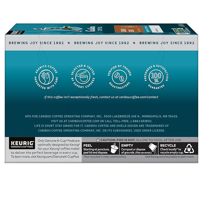 Caribou Coffee Caribou Blend Keurig Single-Serve K-Cup Pod, Medium Roast Coffee, 60 Count (6 Packs of 10)