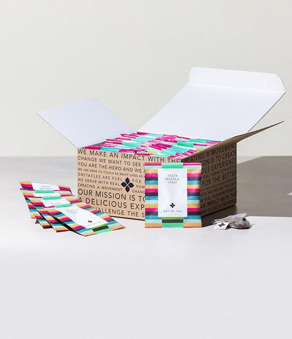 Art of Tea | Talis Masala Chai | 50 Eco Friendly Pyramid Chai Tea Bags Sachet