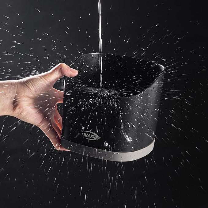 IKAPE Espresso Kit 3 IN 1, Espresso Knock Box, Cleaning Towel & Brush for Barista-Grade Maintenance - Black Espresso Machine Coffee Puck Disposal Box