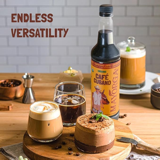 Mayorga Espresso Listo – Organic Espresso Ready-to-Drink Coffee, 24.35 fl oz Bottle, Bold Smooth Flavor, Cold Brew Style, Barista-Quality, Sustainably Sourced