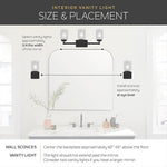 Load image into Gallery viewer, Kichler Brinley 24" Vanity Light in Brushed Nickel, 3-Light Farmhouse Bathroom Vanity Light with Clear Glass, (24" W x 10" H), 45689NI