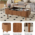 Load image into Gallery viewer, Walnut Coffee Table with Storage, Lift Top Coffee Table, Mid Century Modern Coffee Tables, Lift up Center Table for Living Room