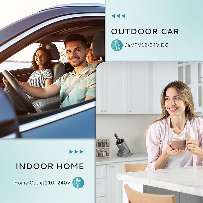 EUHOMY Wine Chiller Electric, Portable Wine Bottle Chiller for 750ml Wine & Champagne, Single Bottle Wine Cooler on Patio, Keep Cold Up to 1 Day - Extra Surprise for Wine Lovers