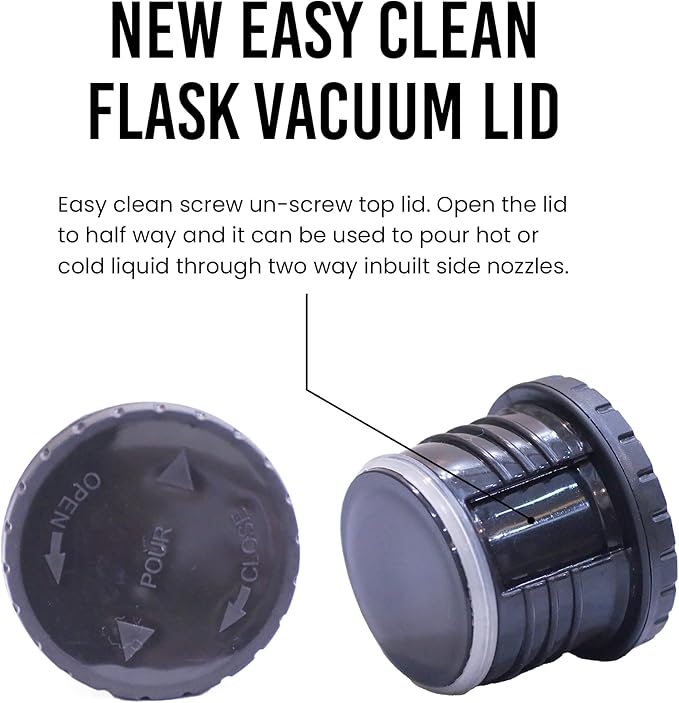 Best Stainless Steel Coffee Thermo | BPA Free & Triple Wall Insulated | Hot Water & Cold Drinks for Hours | Perfect for Biking, Backpack, Camping, Office | Fits Most Car Cupholders (500 ML)