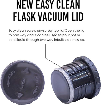 Best Stainless Steel Coffee Thermo | BPA Free & Triple Wall Insulated | Hot Water & Cold Drinks for Hours | Perfect for Biking, Backpack, Camping, Office | Fits Most Car Cupholders (500 ML)