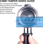 Load image into Gallery viewer, 53mm Calibrated Espresso Tamper, Calibrated Coffee Tamper with Spring Loaded Wooden Handle Stainless Steel Flat Base, Professional Barista Espresso Hand Tamper