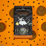 Load image into Gallery viewer, Bones Coffee Company The Nightmare Before Christmas Ruff Weather Flavored Coffee Beans, Whole Bean Coffee Medium Roast Low Acid, Oatmeal Creampie Flavor (12 oz)