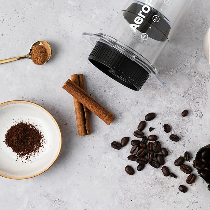 AeroPress Flow Control Filter Cap, Stops Drip for Full Control Over Grind Size & Time, Brew Classics, Espresso Style, Lattes, Cold Brew & More, Fits Standard Size AeroPress Manual Coffee Maker