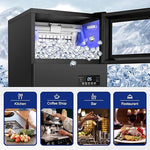 Load image into Gallery viewer, Upgraded Commercial Ice Maker Machine 130 LBS/24H, 15" Wide Under Counter Ice Maker with 35LBS Ice Capacity, Built-in or Freestanding Large Ice Machine Self Clean for Restaurant Home Bar Outdoor