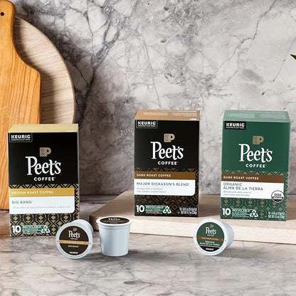 Peet's Coffee, Dark Roast K-Cup Pods for Keurig Brewers - House Blend 96 Count (4 Boxes of 24 K-Cup Pods)