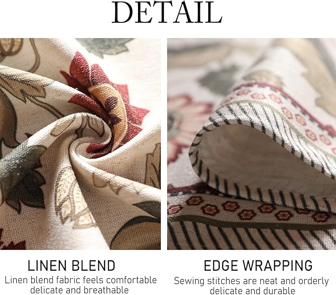 Designer Provence Floral Square Tablecloth,Linen Colorful Washable Indoor Table Cloth,Durable Home Decor Tablecloths for Dining Thanksgiving Kitchen Christmas,67"*67"-Ratina