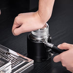 Load image into Gallery viewer, IKAPE Coffee Products, 58mm Coffee Distributor &amp; Hand Tamper, Adjustable Depth Espresso Distributor Fits All 58mm Espresso Portafilter(Silver))