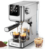 Load image into Gallery viewer, Espresso Machine, 20 Bar Professional Espresso Coffee Maker with Milk Frother Steam Wand, Hot &amp; Iced Coffee Machine, Compact Stainless Steel Coffee Machine for Cappuccino,Latte,Cold Brew