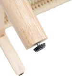 Load image into Gallery viewer, Kmax Coffee Table with Storage, Farmhouse Wood Living Room Tables Rectangular Center Table with Rope Woven/Rattan Storage Shelf for Living Room Reception - Natural Color