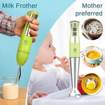 Load image into Gallery viewer, Immersion Hand Blender, UTALENT 3-in-1 8-Speed Stick Blender with Milk Frother, Egg Whisk for Coffee Milk Foam, Puree Baby Food, Smoothies, Sauces and Soups - Green