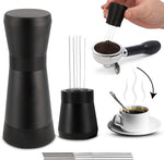 Load image into Gallery viewer, WDT Espresso Tool – Premium 0.35mm Needle Coffee Stirrer for Baristas | Precision Espresso Distribution Tool for Better Extraction with Extra 10 Needles | Matt Black