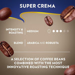 Load image into Gallery viewer, Lavazza Super Crema Whole Bean Coffee, Medium Espresso Roast, Arabica and Robusta Blend, 2.2 lb Bag (Pack of 4)