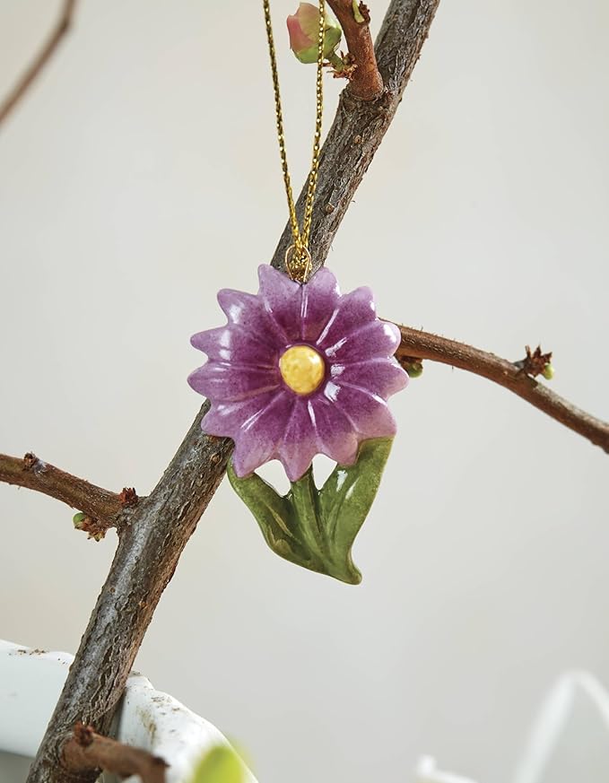 Lenox 893393 Floral Easter 10-Piece Ornament Set, Spring Home Decor