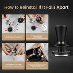 Load image into Gallery viewer, MHW-3BOMBER Tamper Tool Espresso 58mm, Coffee Tamper with Spring Loaded, Auto-rebound, 58.35mm Espresso Press Tamper Tool for 58mm Espresso Machine, Auto-Leveling Tamper without Tilting,T6101-OS