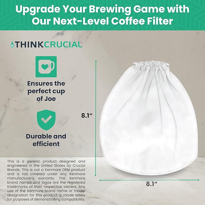 Think Crucial Replacement Strainer Bag Compatible With Toddy« Cold Brew System 5 Gallon Commercial Brewers, Washable & Reusable (2 Pack)