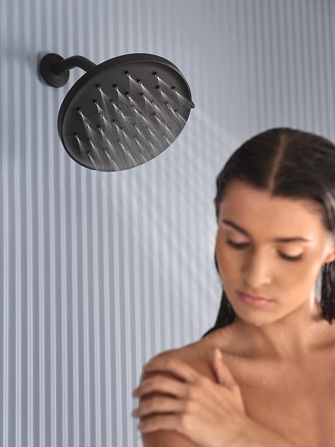 Moen Verso Matte Black Adjustable 9" Diameter Eco-Performance 1.75gpm Spray Head Rainshower, 220R3EPBL