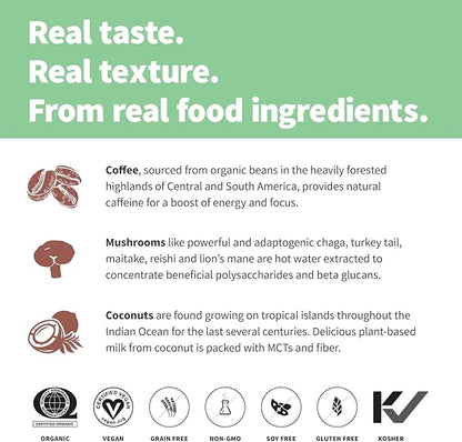 Sprout Living, Epic Protein, Plant Based Protein & Superfoods Powder, Complete Coffee | 20 Grams Organic Protein Powder, Adaptogens, Mushrooms, Vegan, Non-GMO, Gluten Free (1 Pound, 12 Servings)