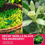 Load image into Gallery viewer, WT WEETEE Decaf Black Tea with Vanilla Flavor, 50 Count Decaffeinated Vanilla Black Teabags, CO2-Decaffeinated Black Tea | Drink All Day | Resealable Kraft Bag