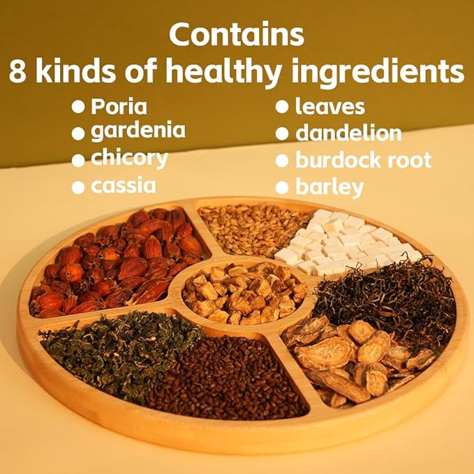 ZenVitality Chicory And Gardenia Tea Bags, Kidney and Liver Tea for diabetes With Tuckaho, Gardenia, Chicory root, Cassia Seed, Mulberry Leaf, Dandelion, Burdock root, Barley