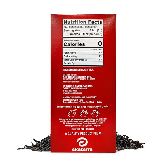 Red Label Tea | Loose Leaf Tea | Premium Brooke Bond | Black Tea | Indian Chai | Rich & Refreshing Flavor | Compatible for Chai | 900 Grams (Pack of 2)