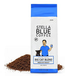 Load image into Gallery viewer, Stella Blue Ground Coffee, Big Cat Blend, Medium Roast, Fresh Coffee Ground 100% Arabica, Smooth Balanced Roast with Distinct Flavor Notes, Ethically Sourced Coffee Beans, 12 oz Bag