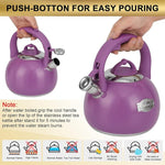 Load image into Gallery viewer, Tea Kettle for Stovetop, Food Grade Stainless Steel Water Kettle, Tea Pot for Home &amp; Kitchen, 3.1 Quart