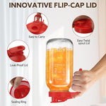 Load image into Gallery viewer, Glass Pitcher with Lid, 64 OZ Mason Jar Pitcher Double Leak Proof, 2 Quart Breast Milk Storage Containers for Fridge, Wide Mouth Glass Jar for Sun Tea, Juice, Cold Brew Coffee