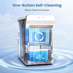Load image into Gallery viewer, Gevi V2.0 Quiet Countertop Nugget Ice Maker, Self-Cleaning Chewable Pellet Ice Machine, 38 lbs/24H, Energy-Efficient, White
