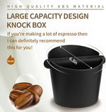 Load image into Gallery viewer, 6.3Inch Knock Box Large Espresso Knock Box Shock-Absorbent Knock Box Espresso with Removable Knock Bar and Non-Slip Base Espresso Machine Accessories for Home/Office