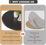 Load image into Gallery viewer, Round Nesting Coffee Table, Black Modern Decorative Coffee Center Table Set of 2, Sintered Stone Coffee Table for Living Room with Sturdy Metal Frame.