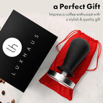 Load image into Gallery viewer, LuxHaus Espresso Tamper - 58mm Calibrated Coffee Tamper for Espresso Machine with Spring Loaded 100% Flat Stainless Steel Base