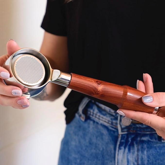 54mm Espresso Tamper Kit For Breville Espresso Machines Includes Bottomless Portafilter, Leveling Tool, Coffee Tamper, WDT Tool, Dosing Funnel and Puck Screen Set