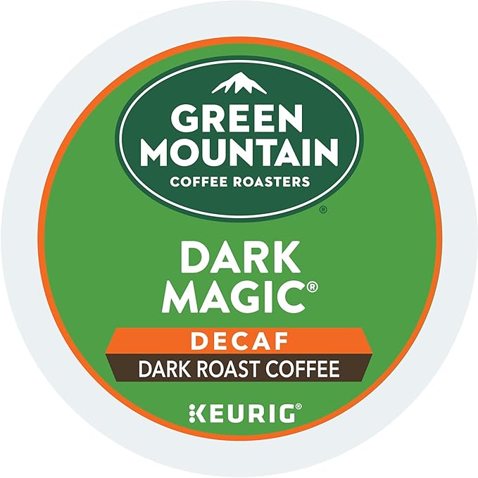 Green Mountain Coffee Dark Magic Decaf, Keurig Single Serve K-Cup Pods, Dark Roast Coffee, 60 Count, (6 Packs of 10)