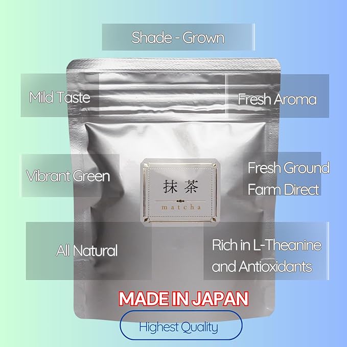 Satoen Authentic Japanese Ceremonial Grade Matcha Powder 1.76oz (50g) - Ceremonial Grade Green Tea Powder from Spring First Harvest - Made in Japan for Matcha Usucha, Straight or Latte