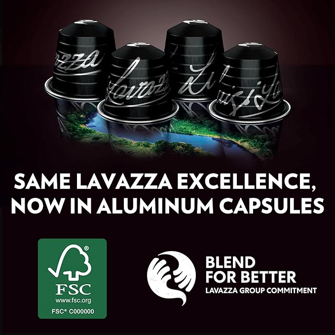 Lavazza Espresso Maestro Classico Aluminum Capsules Compatible with Nespresso* Original Machines, Medium Espresso Roast, 100% Arabica (60 Capsules)