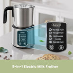 Load image into Gallery viewer, Gevi Hot Chocolate Maker with 5 in 1 Milk Frother and Steamer, Professional Milk Steamer, 17 oz/3.5 oz, Stainless Steel, Hot and Cold Milk Frother for Latte, Macchiato, Cappuccino and Hot Chocolate