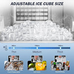 Load image into Gallery viewer, 120LBS/24H High Output - Commercial Under Counter Ice Maker with 30LBS Storag e- Reversible Door, Built-in/Freestanding Design, Self-Cleaning &amp; 24H Timer - for Home Bars, Restaurants &amp; Commercial Use