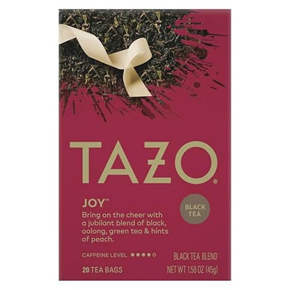 TAZO Joy Limited Edition Seasonal Black Tea Blend Tea Bags, 120 Total Bags (20ct - Pack of 6)